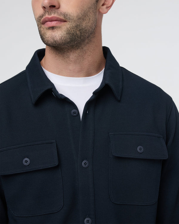 Waffle Shirt Jacket | Ink