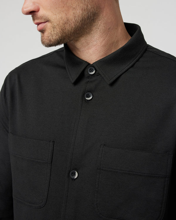 Coronado Shirt Jacket | Black Heather